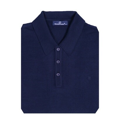 Navy Polo Neck