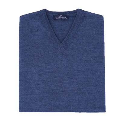 Petrol Blue V-Neck