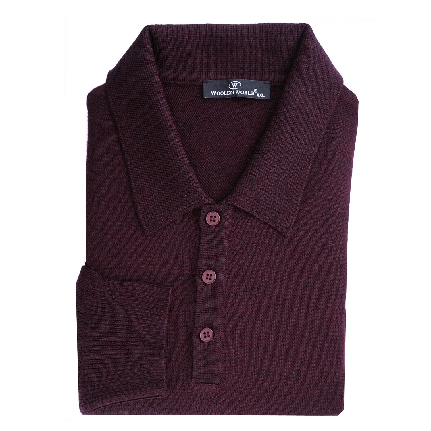 Burgundy Polo Neck