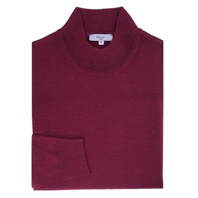 Burgundy Turtle-Neck