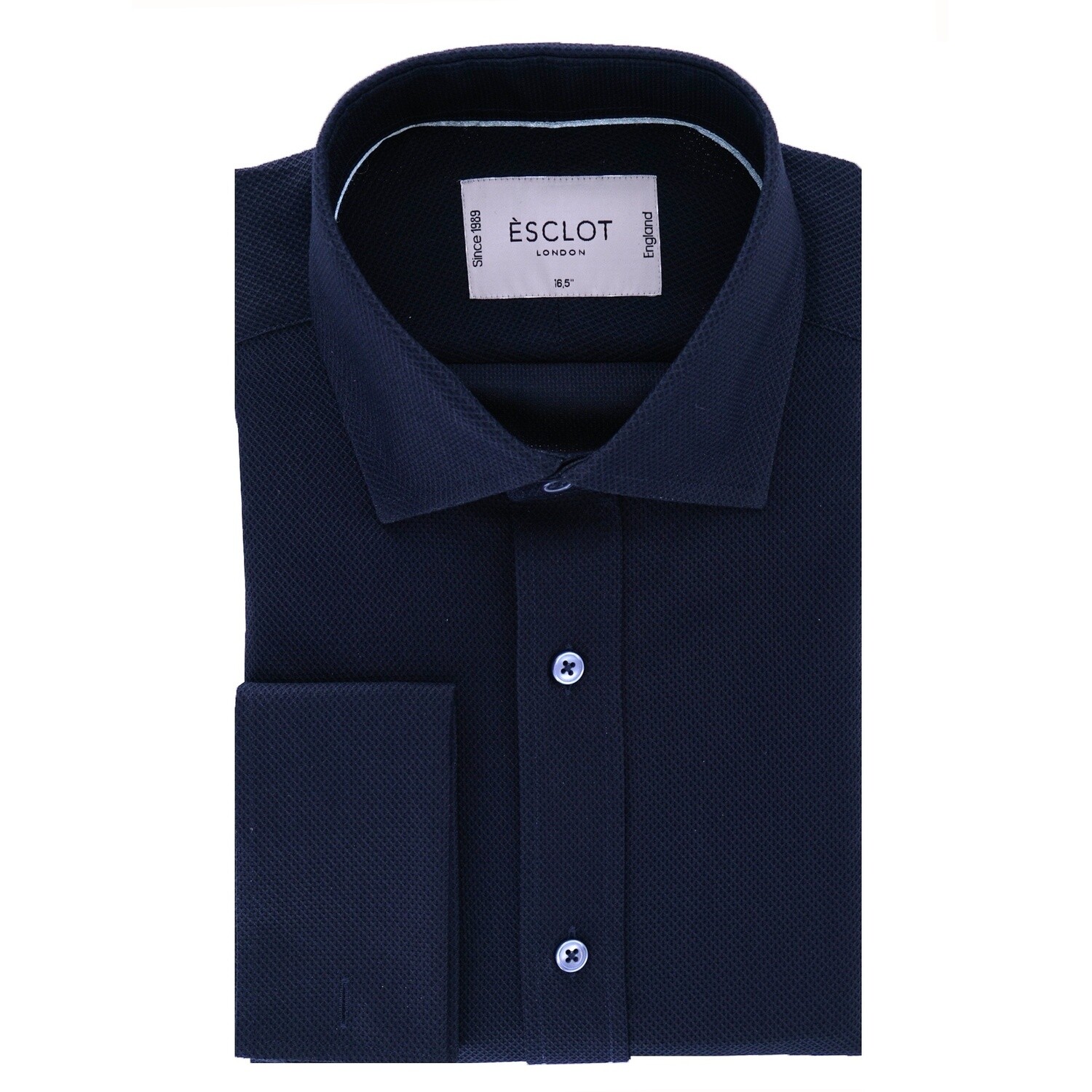 Navy Mercerised Shirt