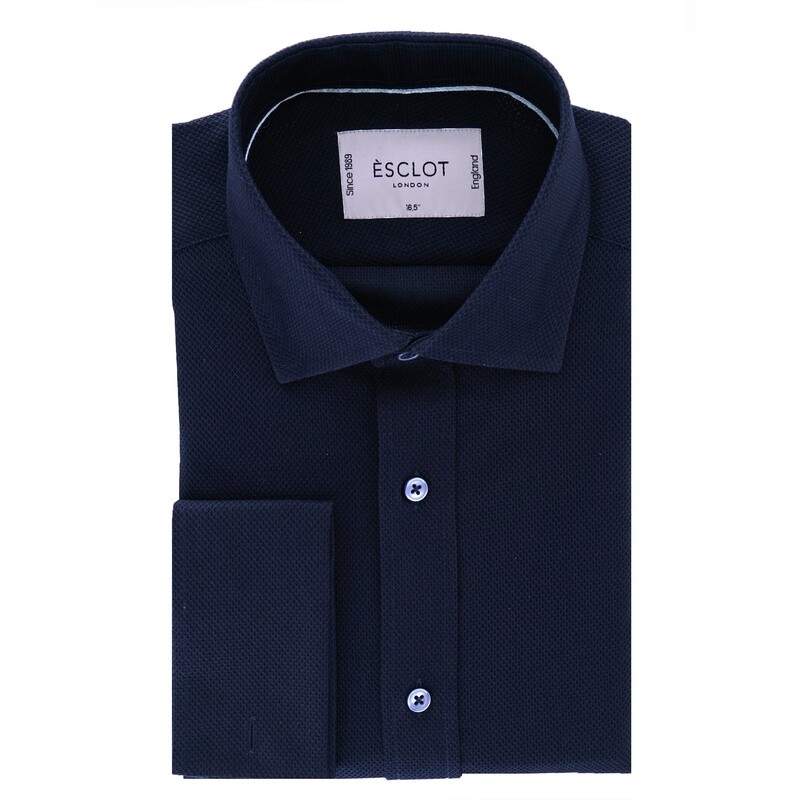 Navy Mercerised Shirt