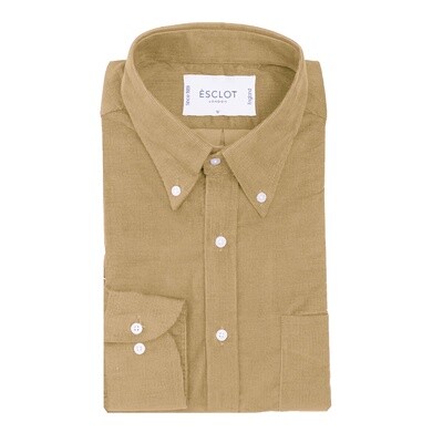 Khaki Corduroy Button Down Shirt