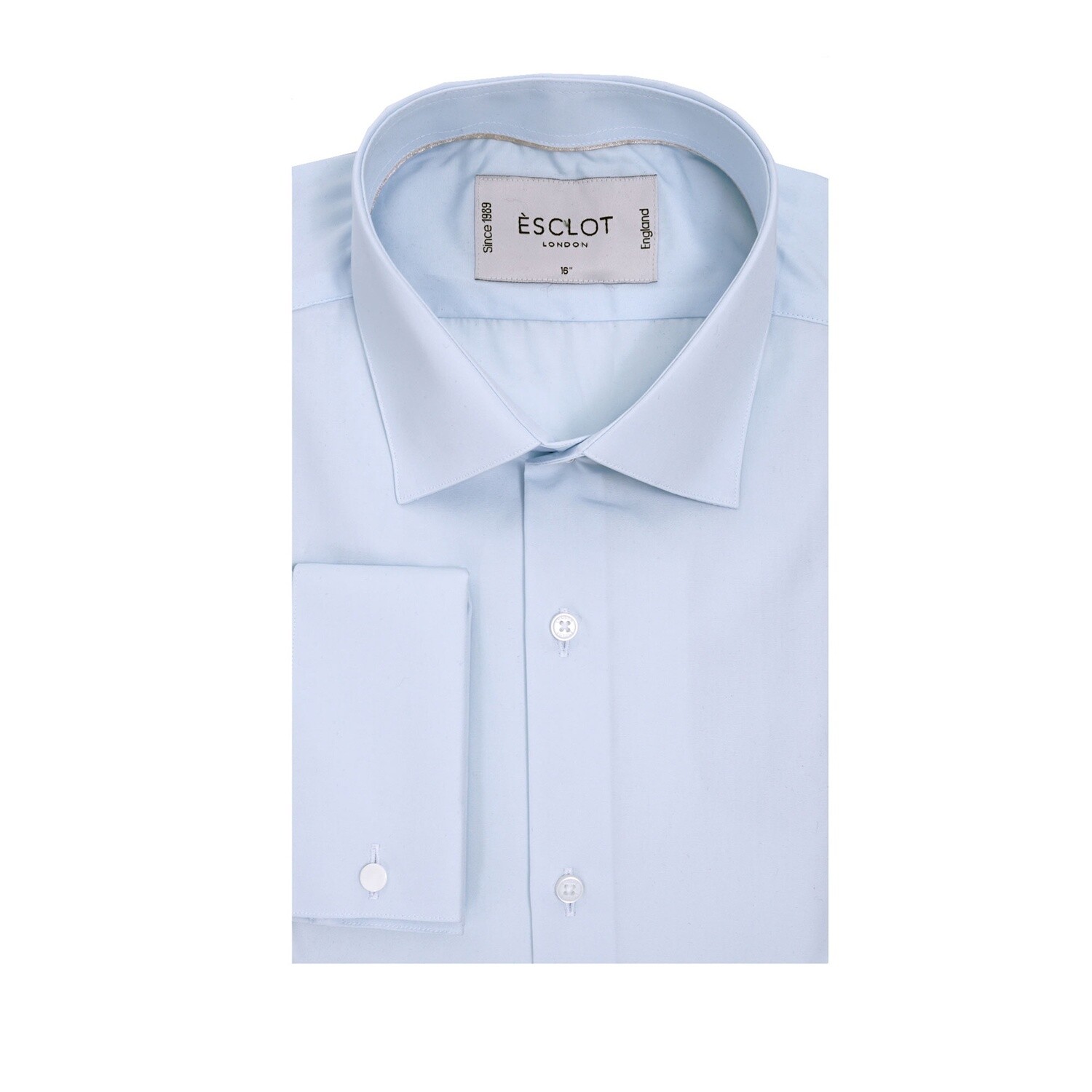 Light Blue Shirt Double Cuff