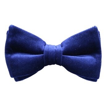 Blue Velvet Classic Bow Tie