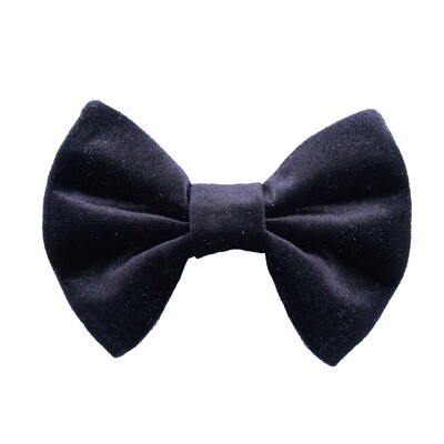 Black Velvet Butterfly Bow Tie