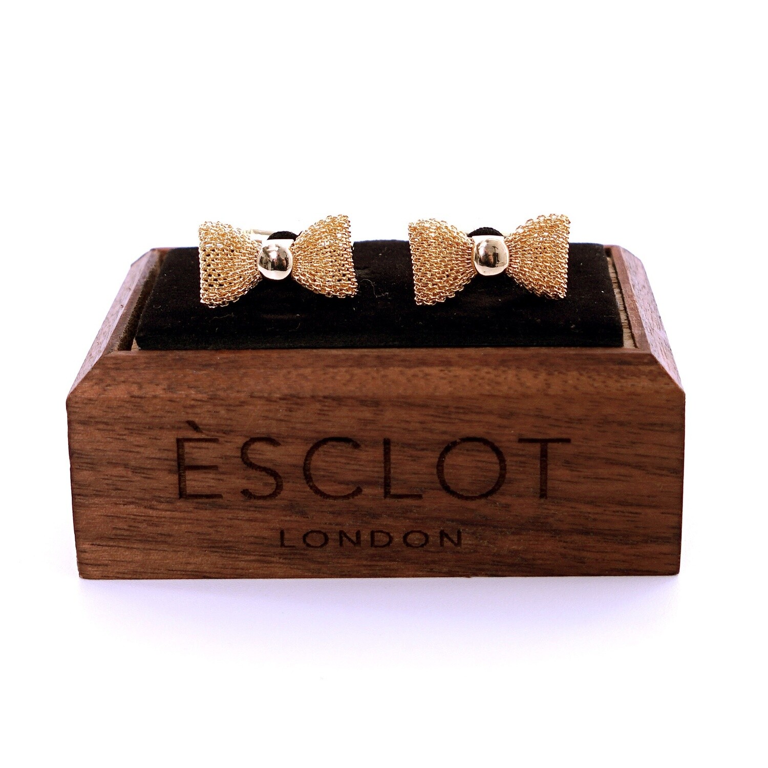 Gold Bowtie Cufflinks