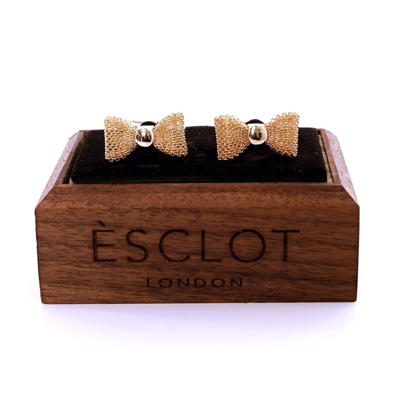 Gold Bowtie Cufflinks