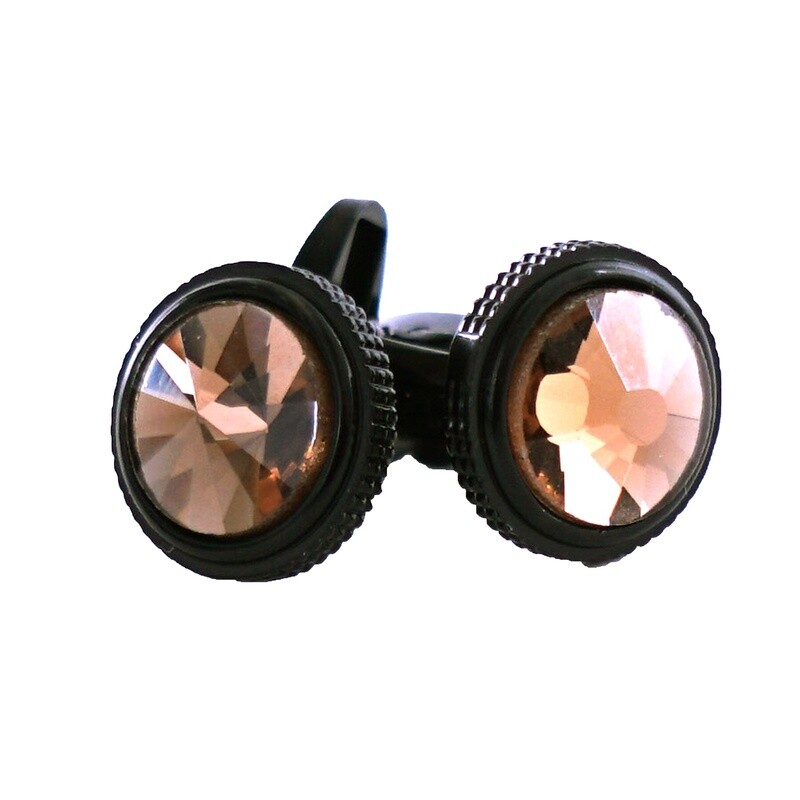 Black Amber Gem Cufflinks