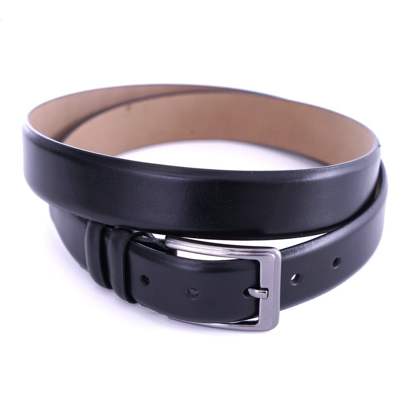 Black Classic Leather Belt