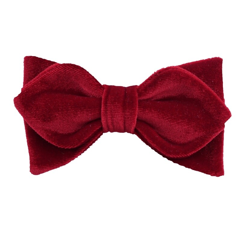 Red Velvet Diamond Bow Tie