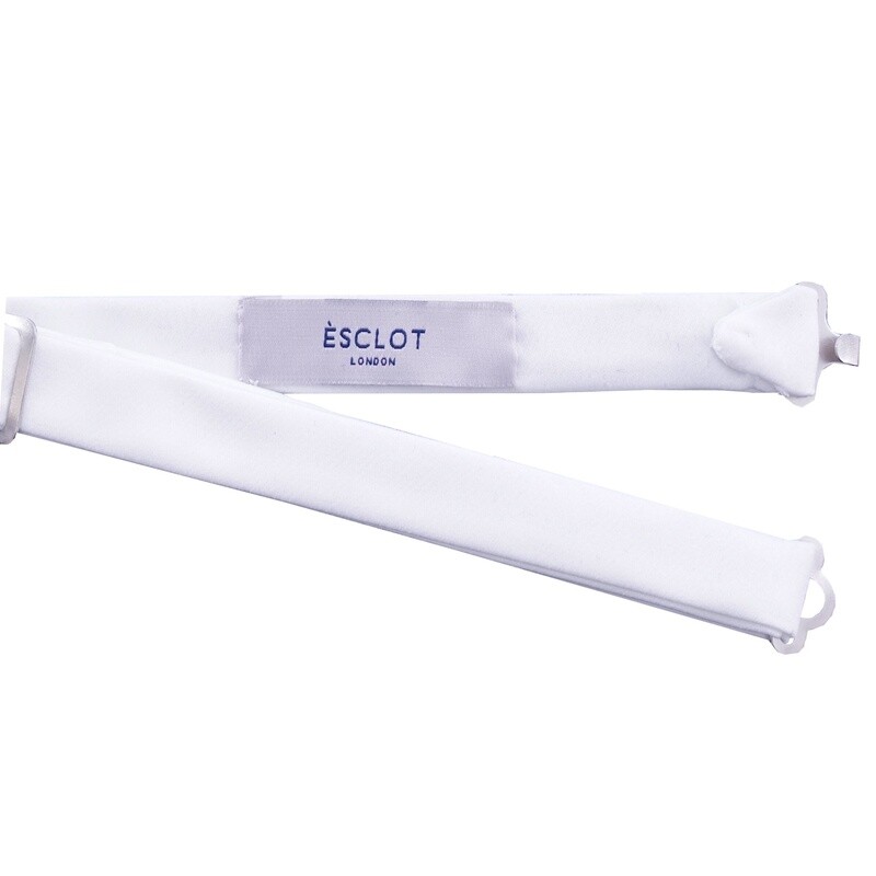 White Velvet Diamond Bow Tie