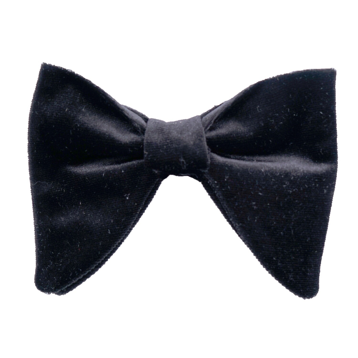 Black Velvet Long Bow Tie