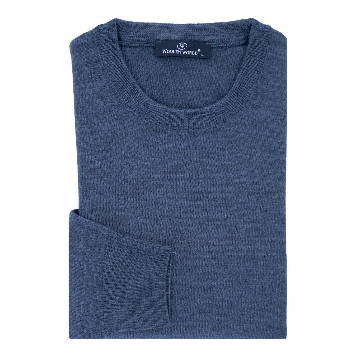 Petrol Blue Crew-Neck