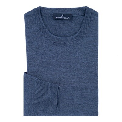 Petrol Blue Crew-Neck