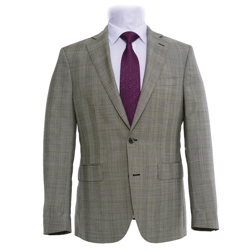 Light Grey Prince of Wales Check Suit