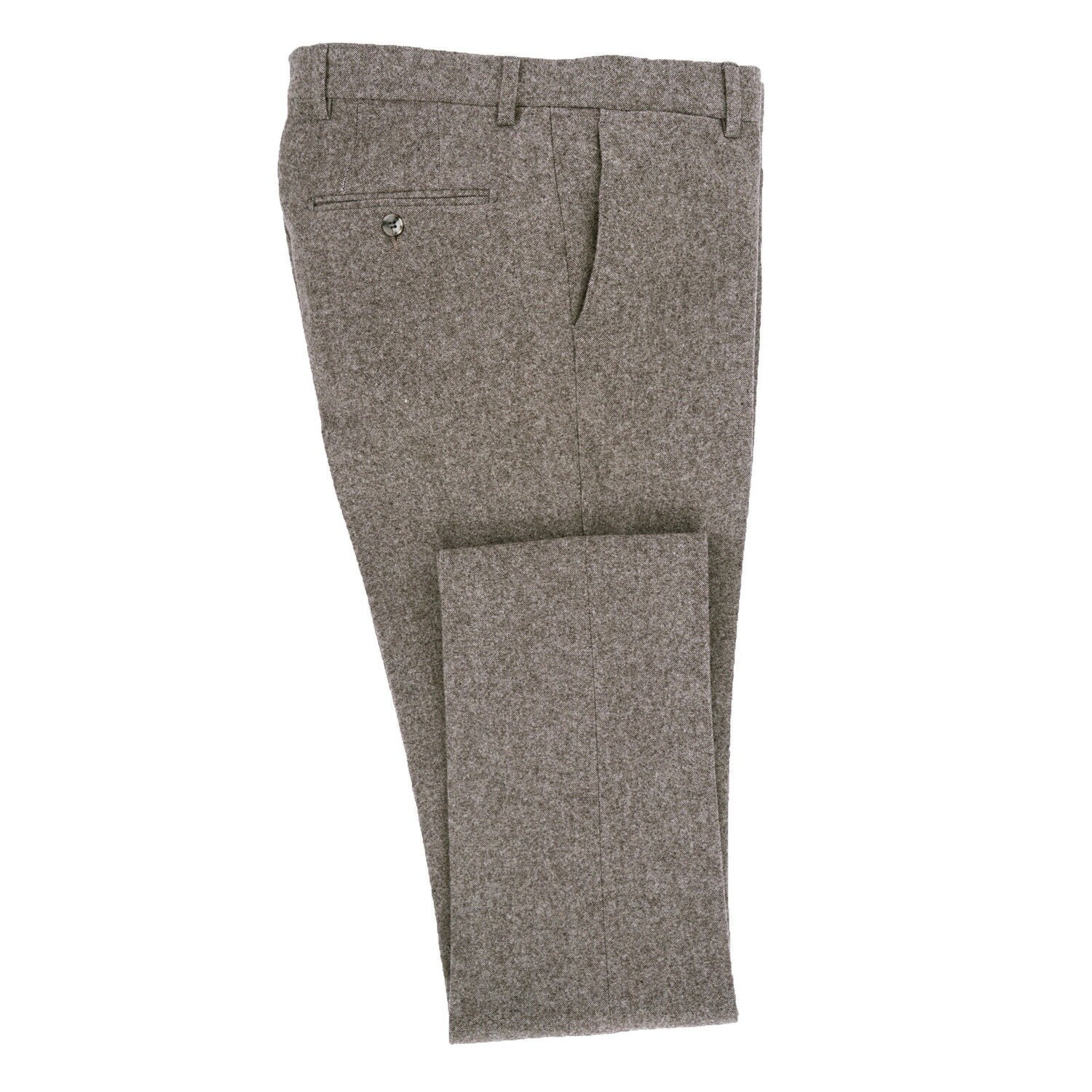 Brown 3Pc Flannel Suit Trouser