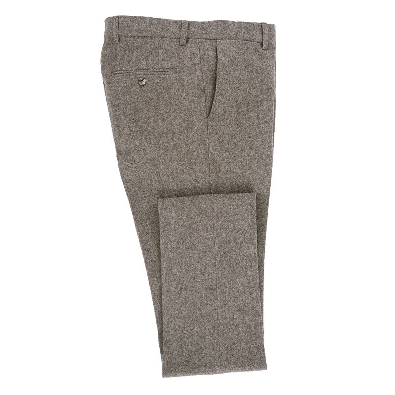 Brown 3Pc Flannel Suit Trouser