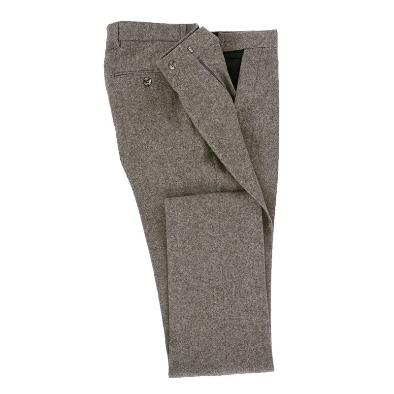 Brown 3Pc Flannel Suit Trouser