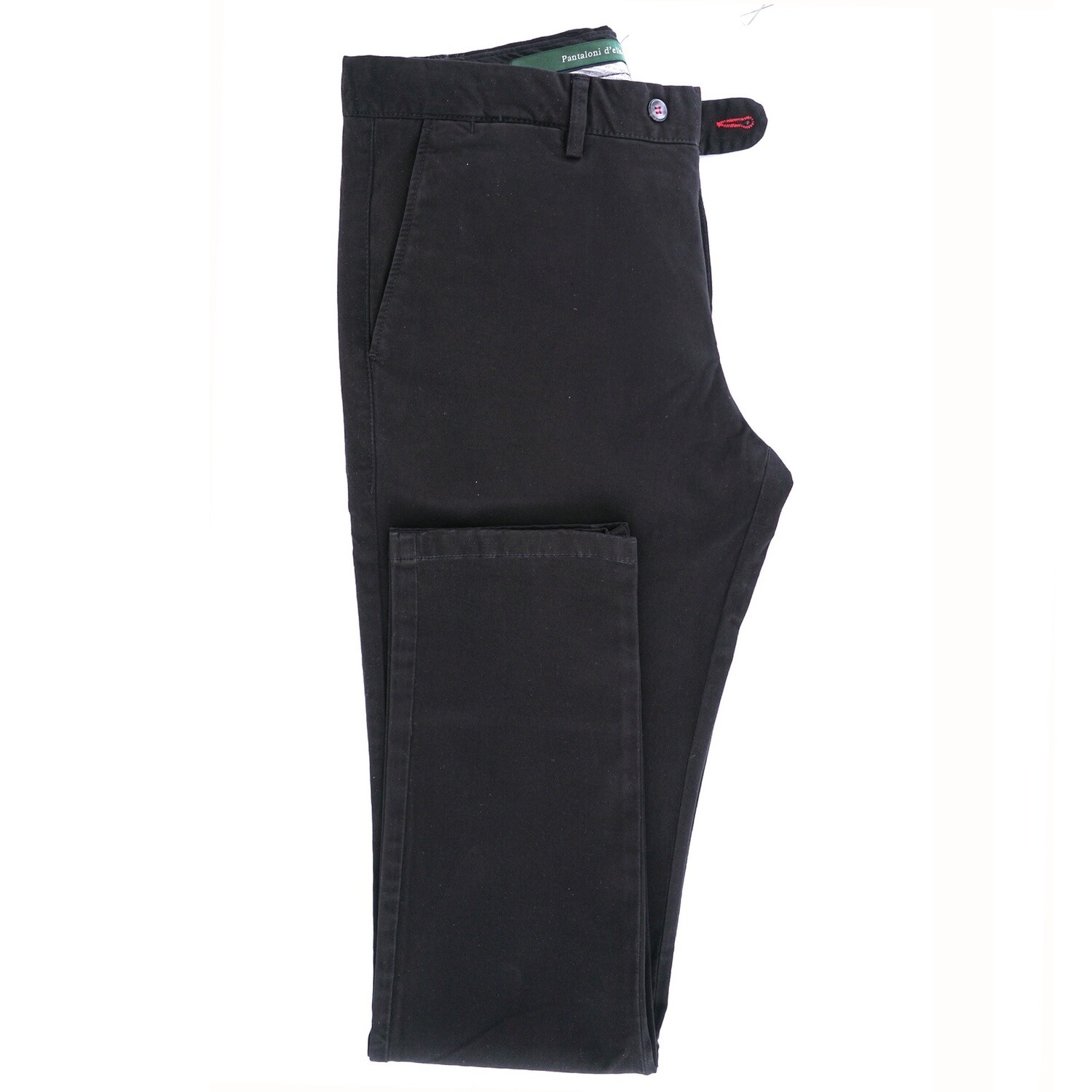 Black Twill Casual Chino