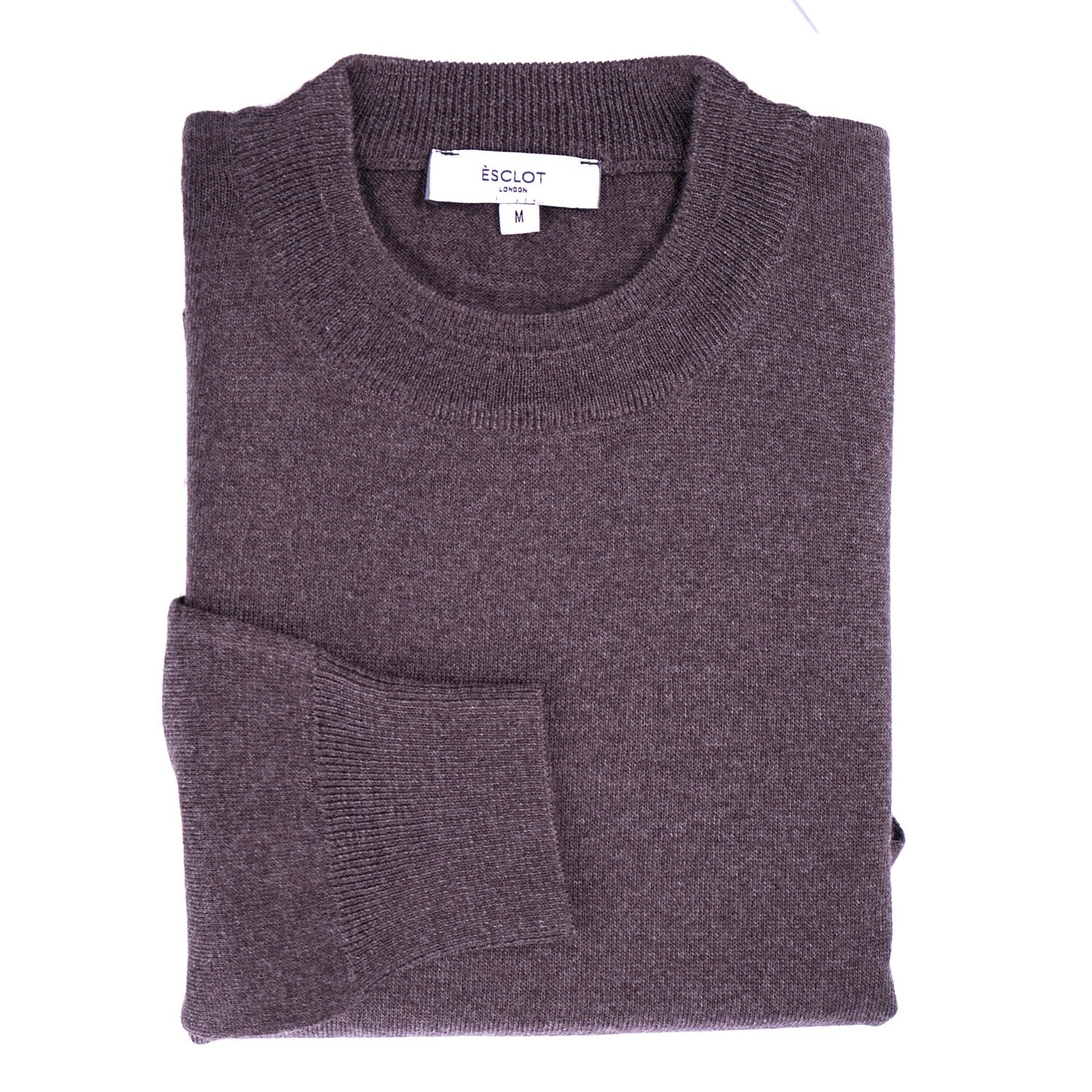 Brown High Crew-Neck