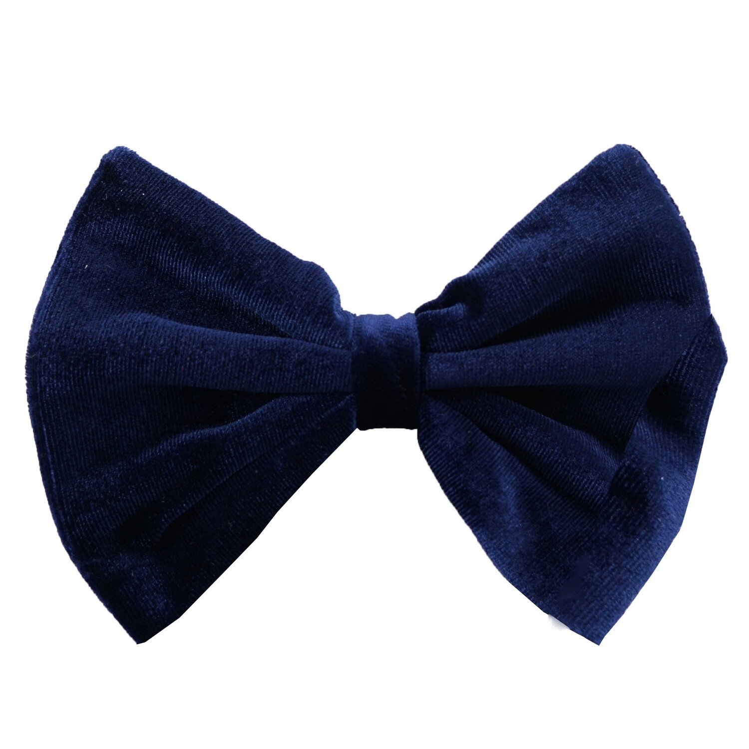 Navy Velvet Butterfly Bow Tie