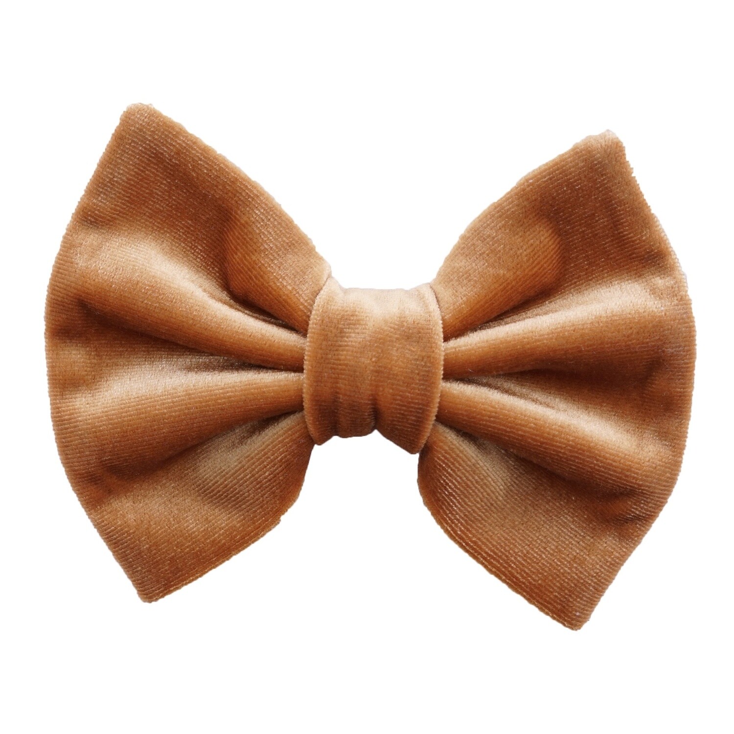 Mustard Velvet Butterfly Bow Tie