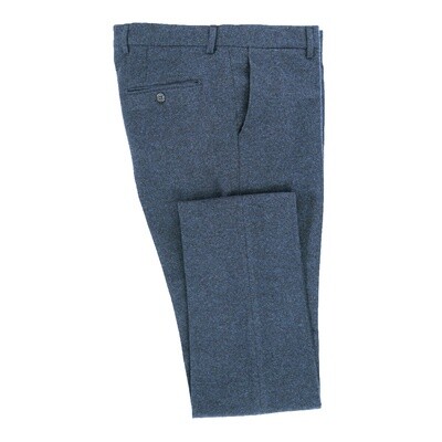 Blue 3Pc Flannel Suit Trouser