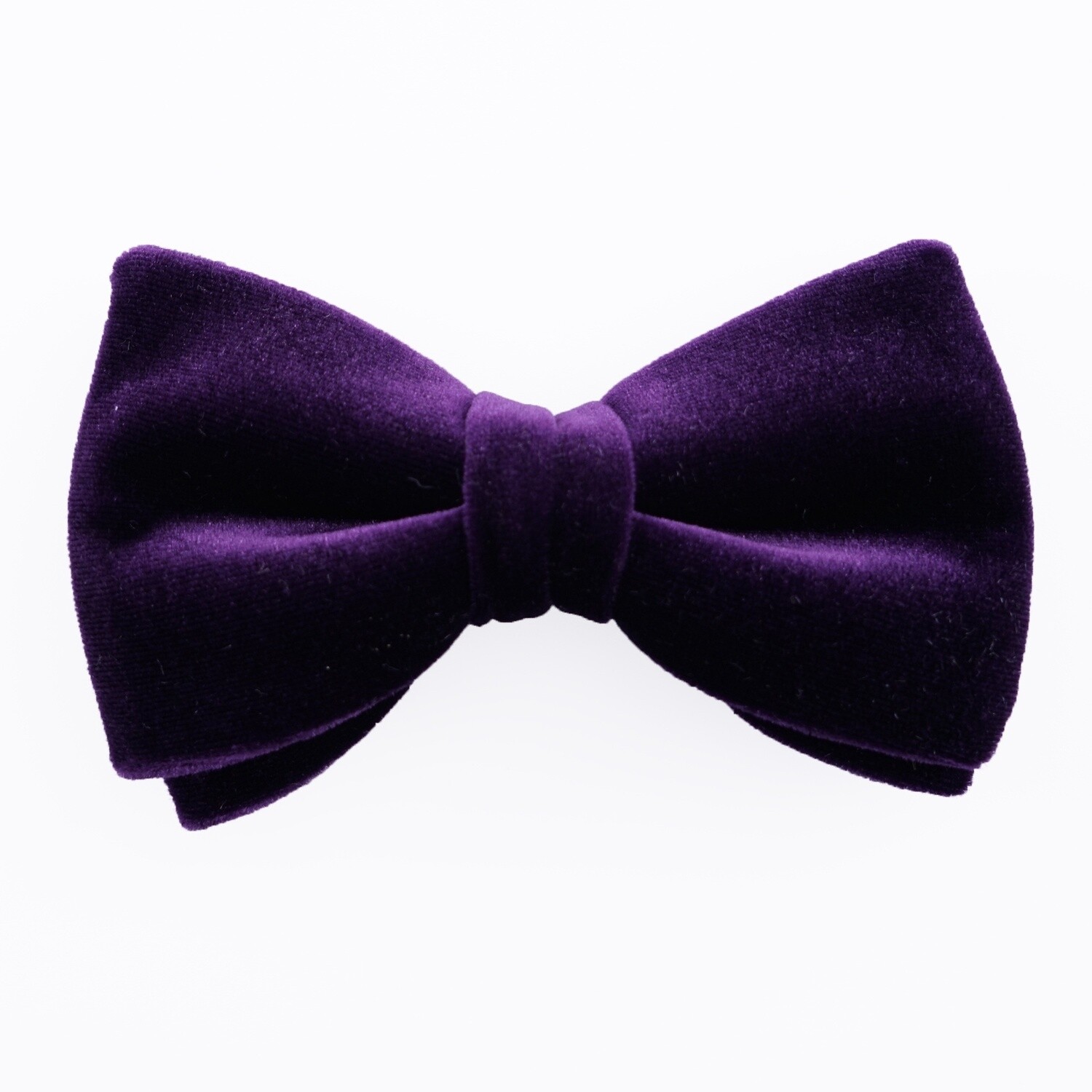 Purple Velvet Classic Bow Tie