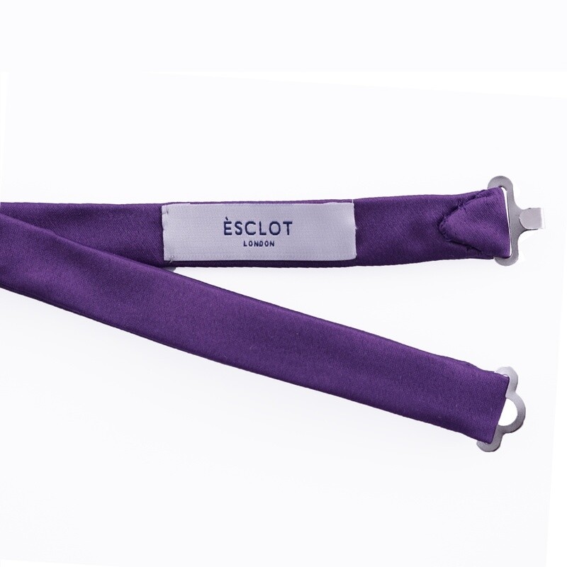 Purple Velvet Diamond Bow Tie