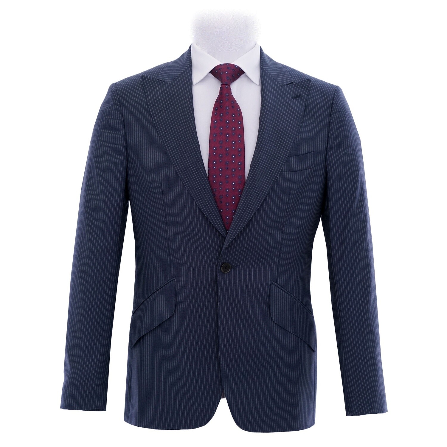 Blue Pinstripe Suit