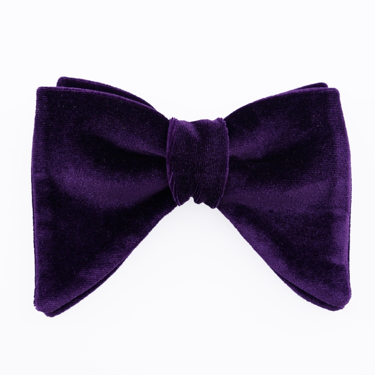 Purple Velvet Long Bow Tie
