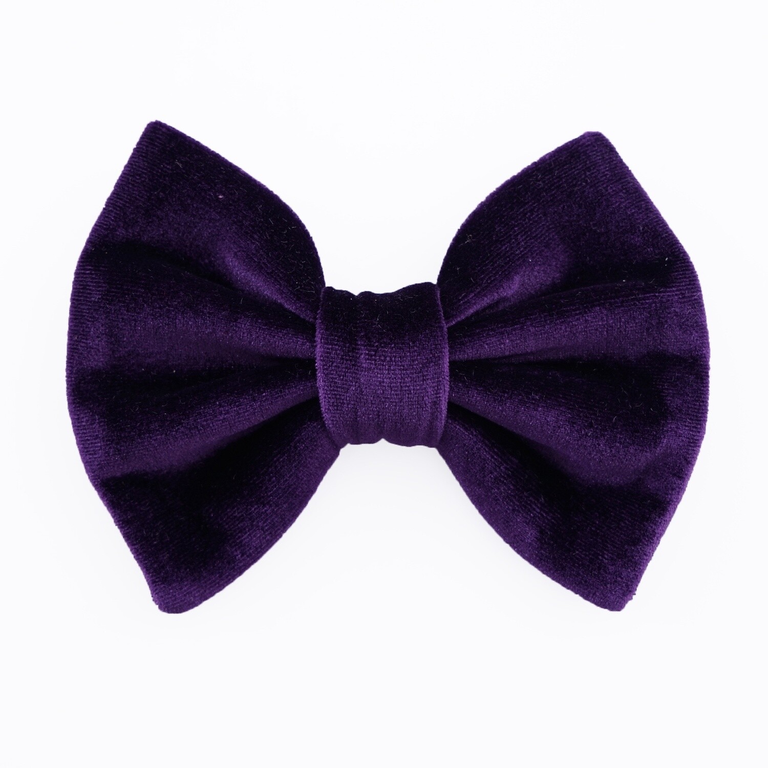 Purple Velvet Butterfly Bow Tie