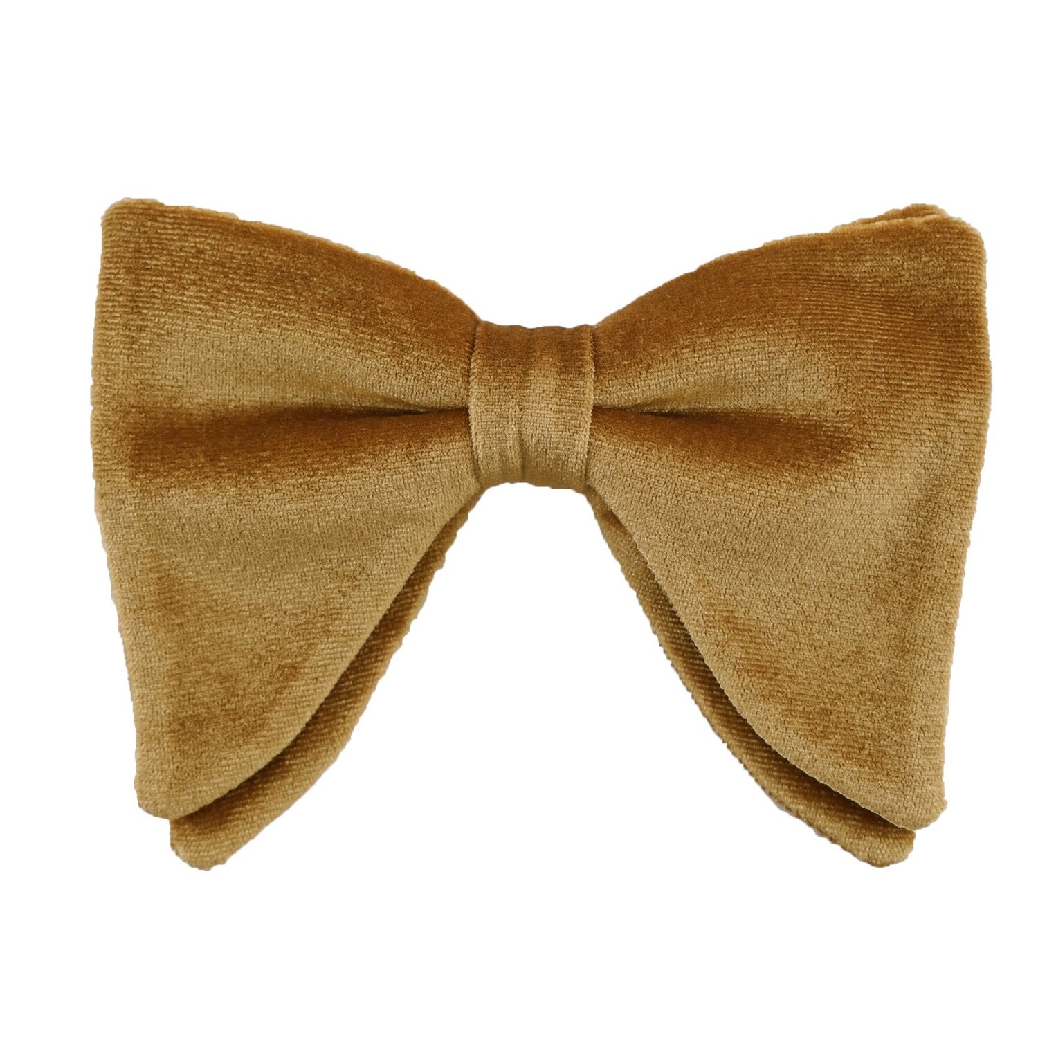 Mustard Velvet Long Bow Tie