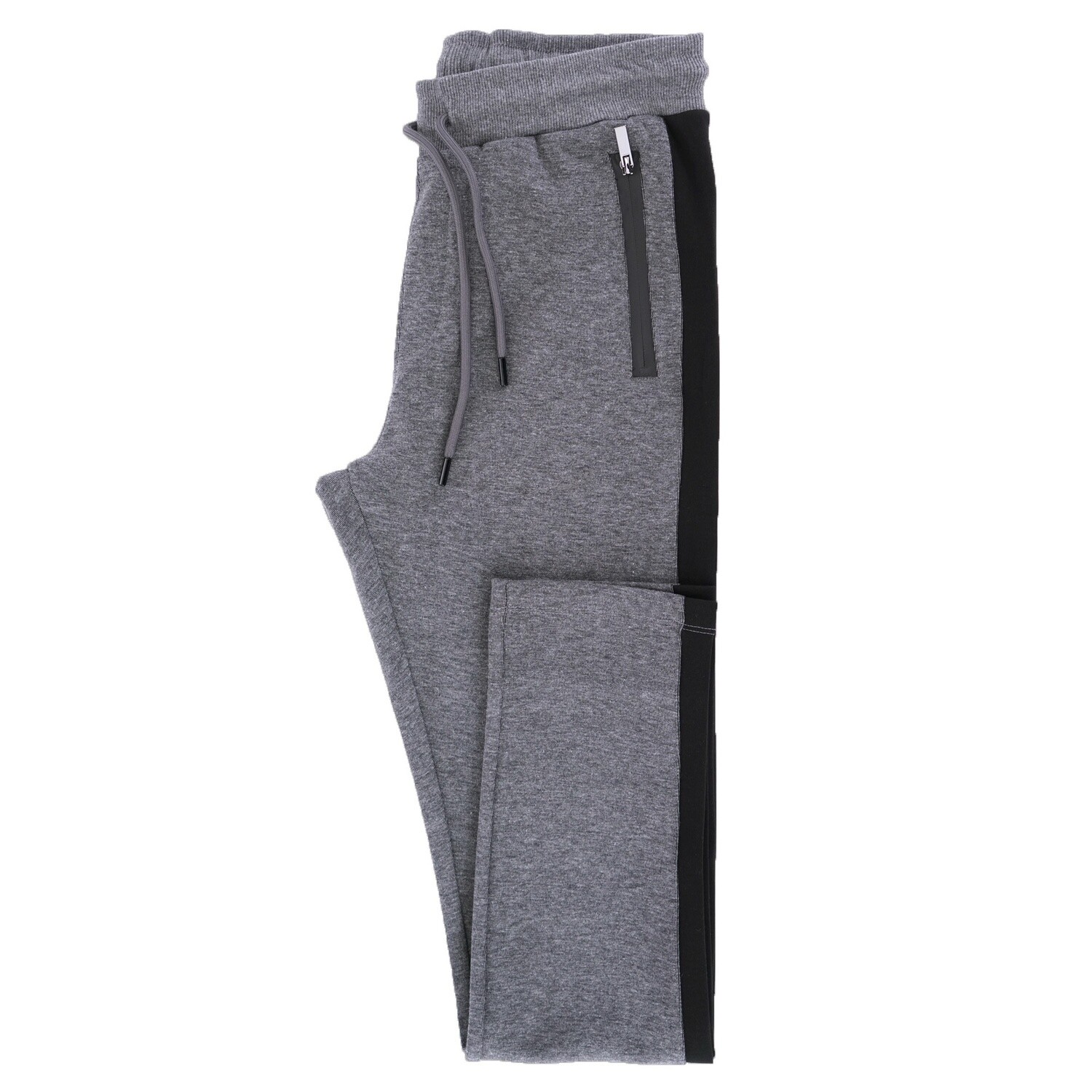 Black Grey 2Pc Tracksuit Trouser