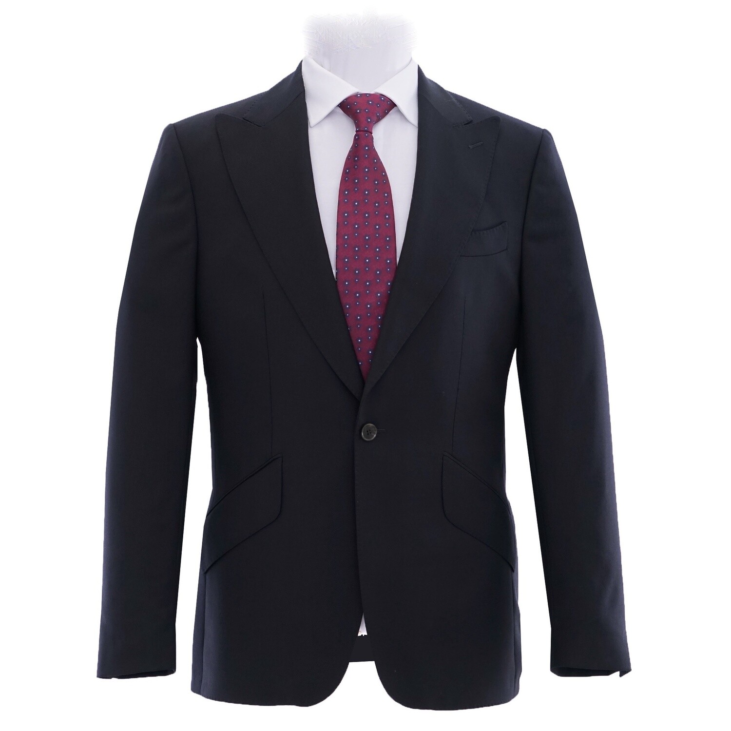Navy Birdseye Suit