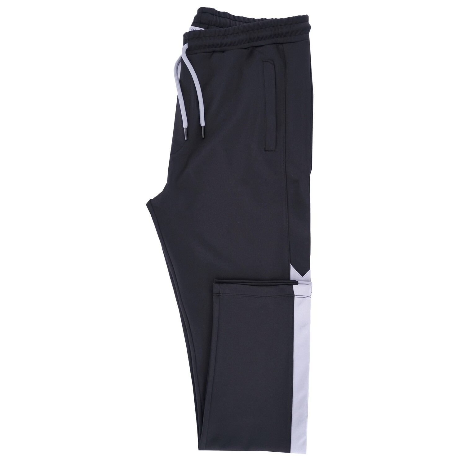 Black Grey Hooded 2Pc Tracksuit Trouser