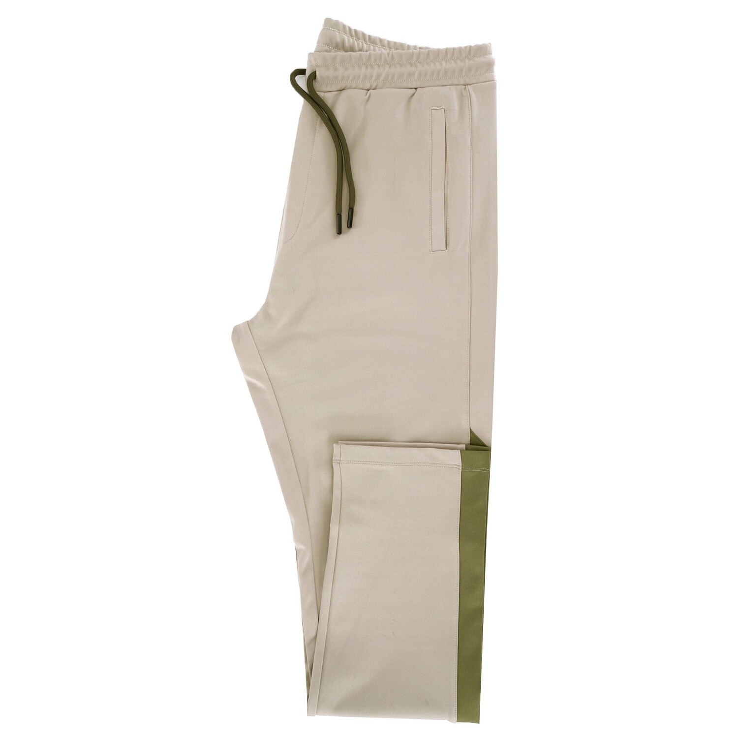 Beige Green 2Pc Tracksuit Trouser