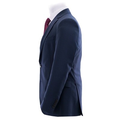 Navy Micro Check Notch Lapel Suit