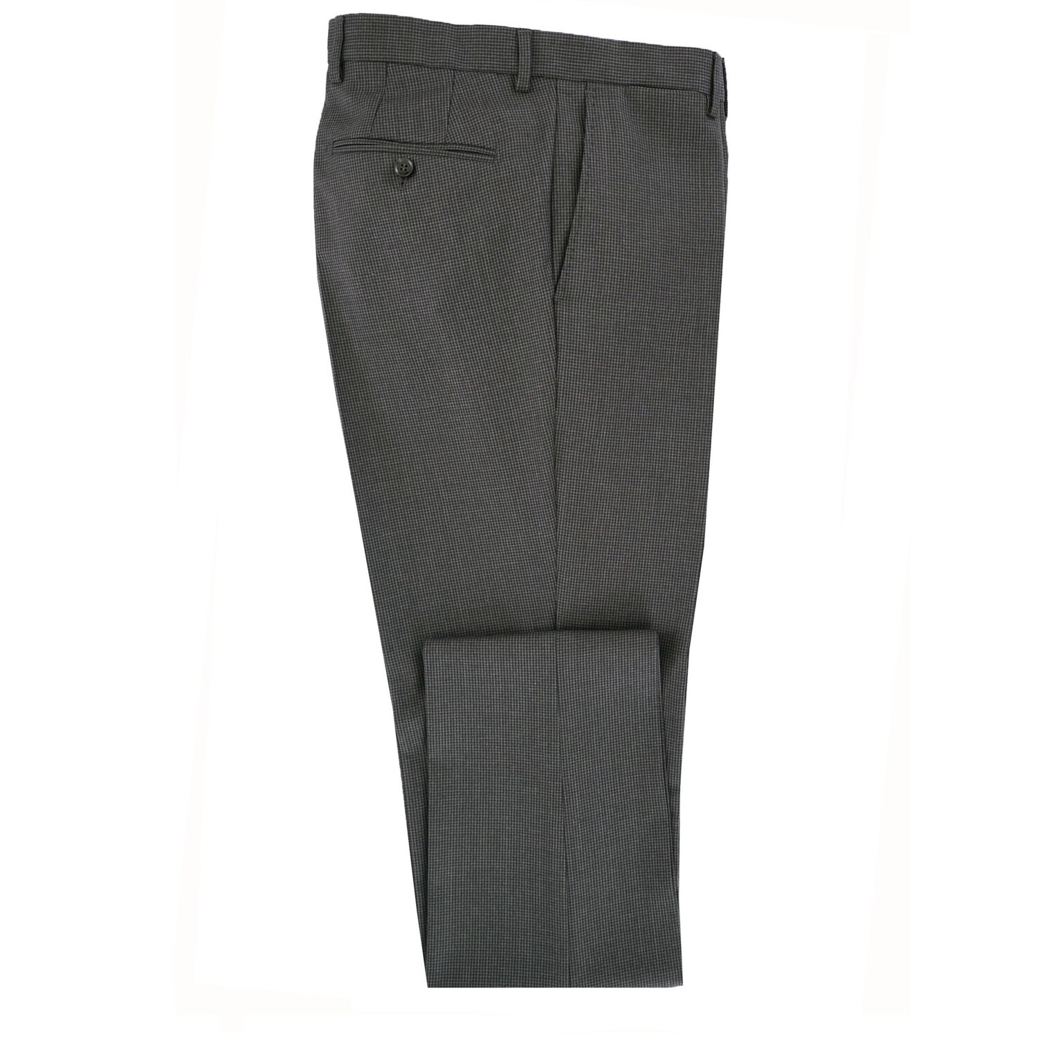 Charcoal Houndstooth Suit Trouser