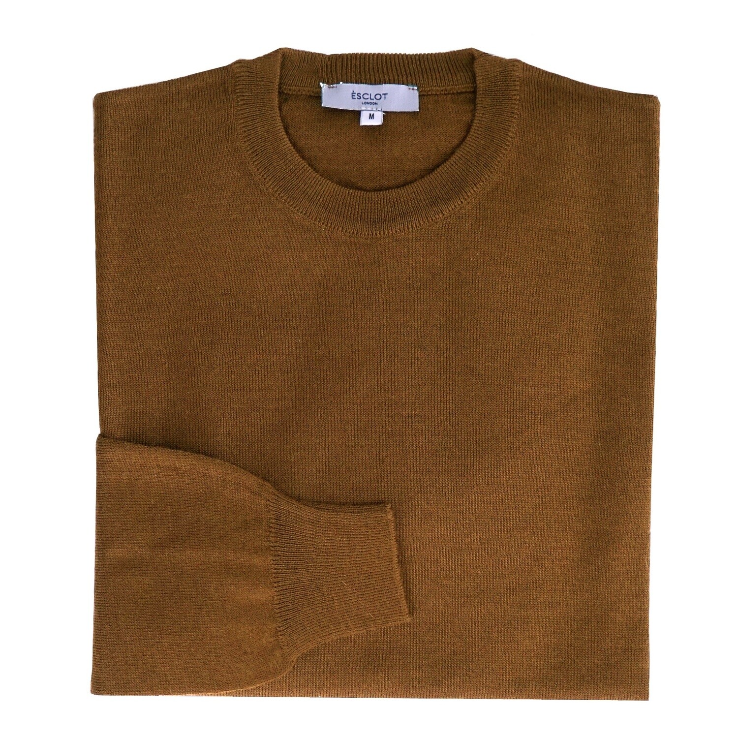 Light Brown Crew-Neck