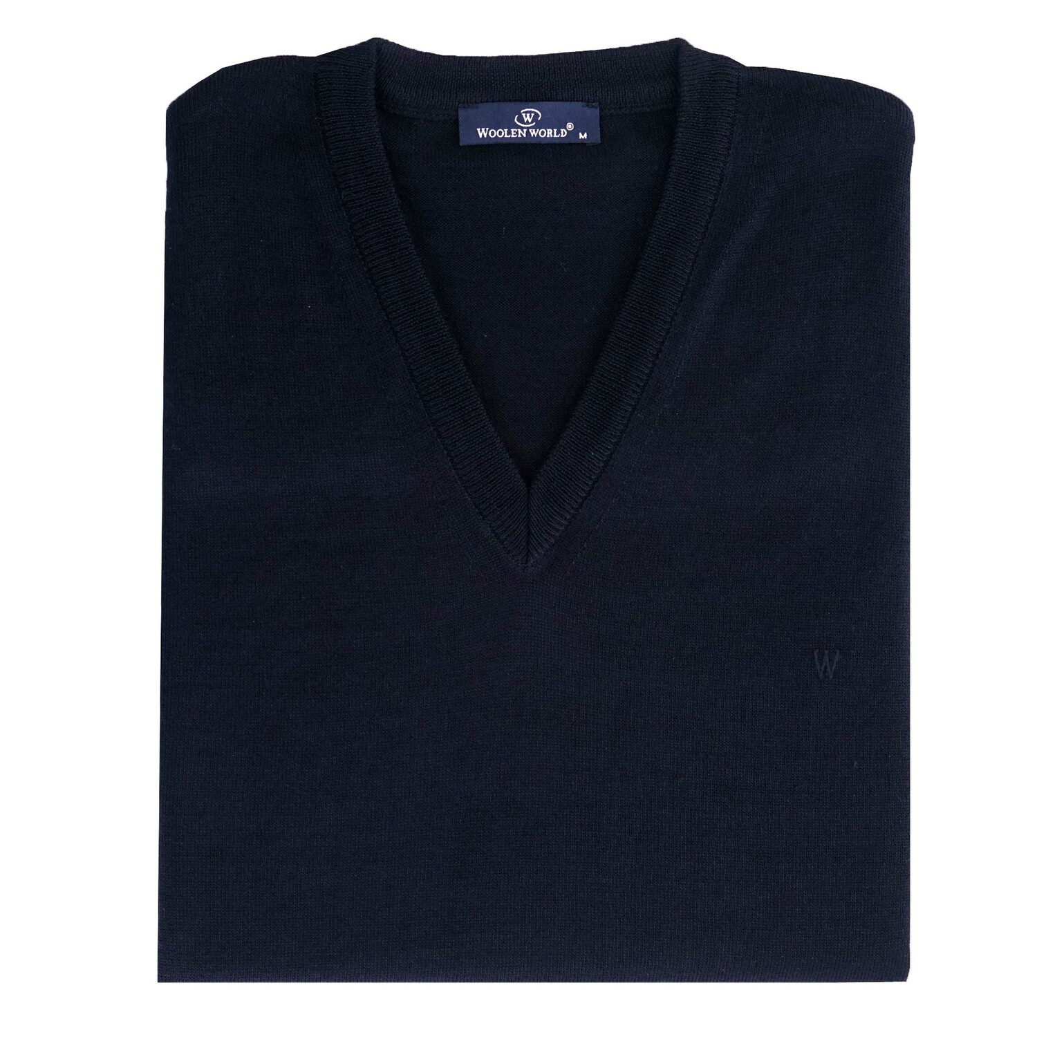 Navy Sleeveless V-Neck