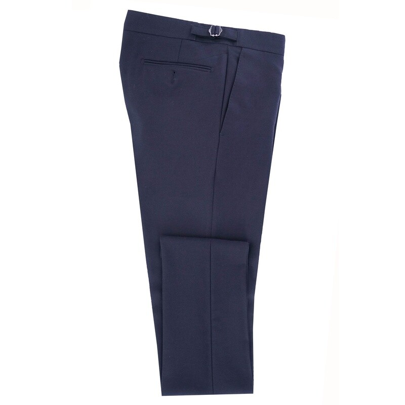 Navy Birdseye Scabal Suit Trouser