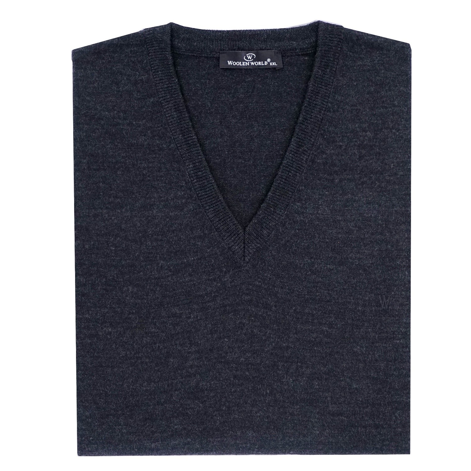 Charcoal Sleeveless V-Neck