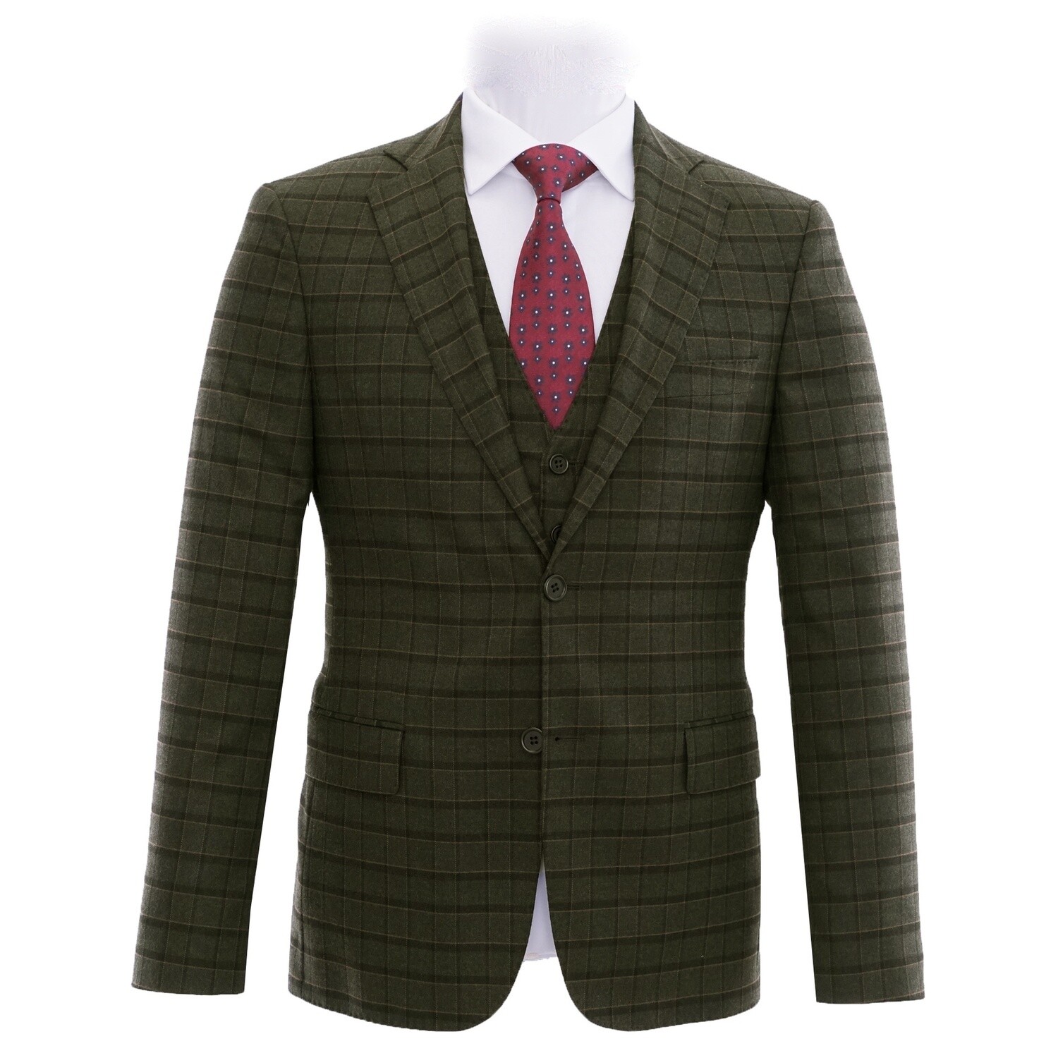 Green Black Check Jacket