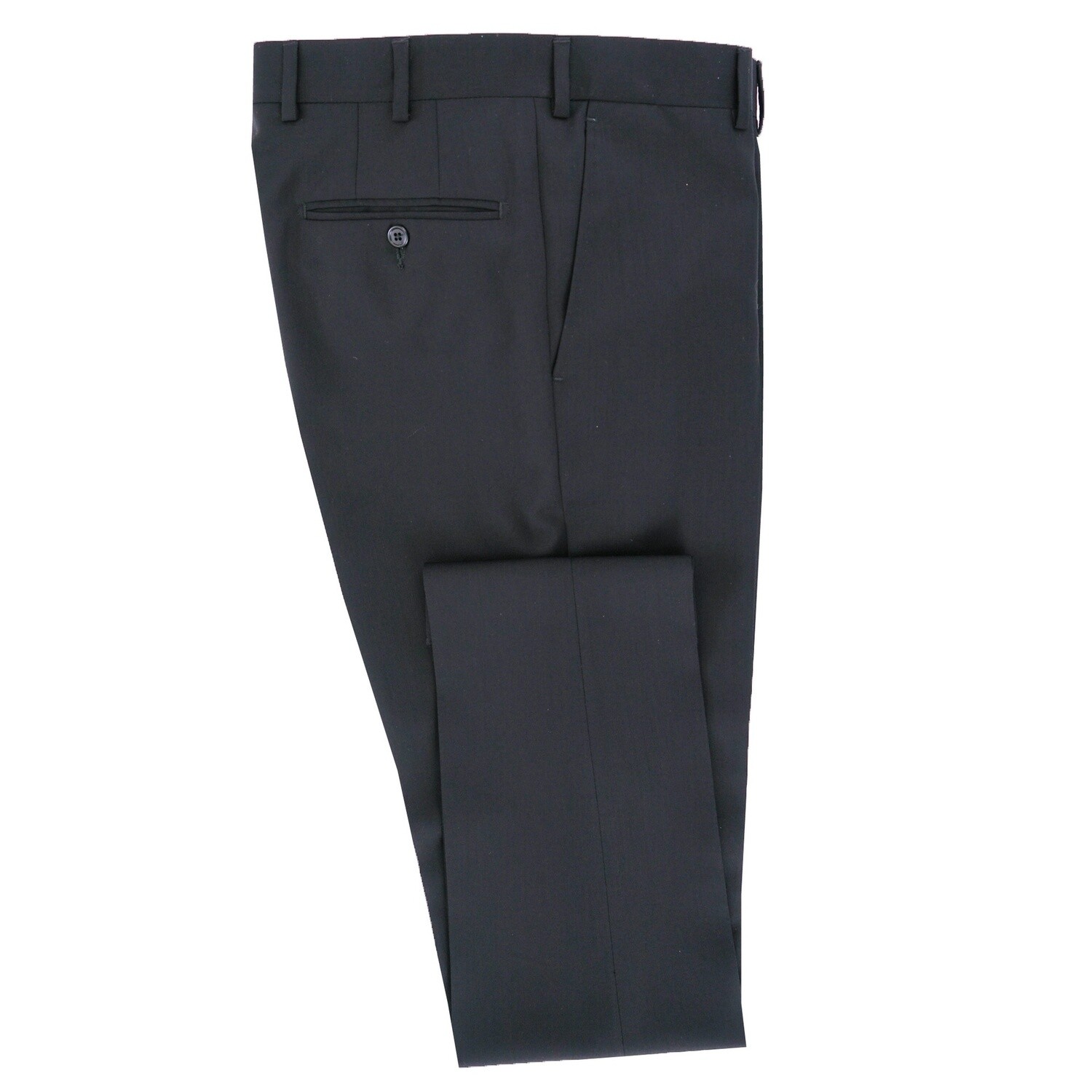 Black Plain Suit Trouser