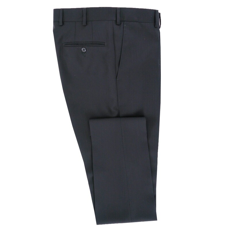 Black Plain Suit Trouser