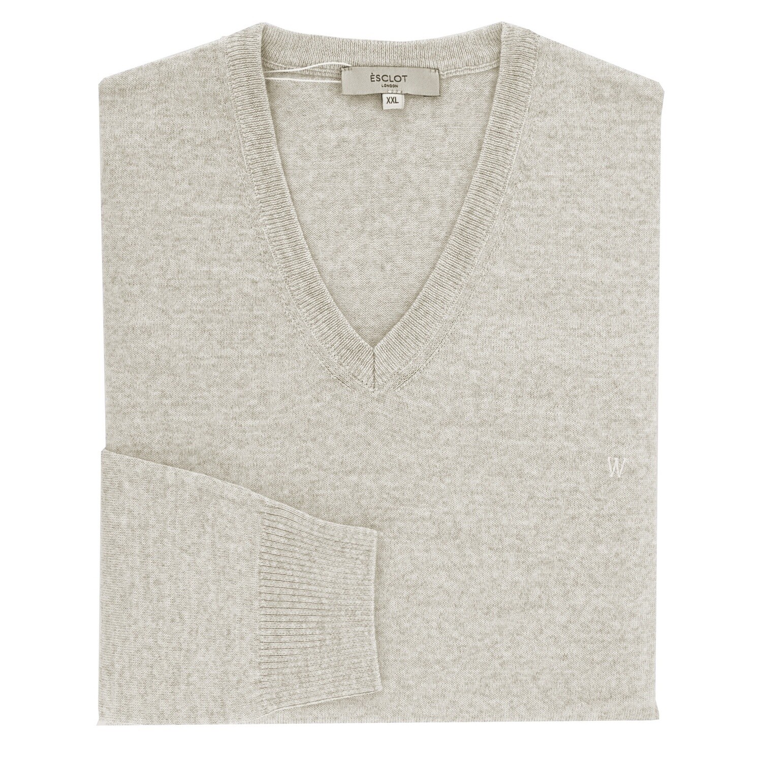 Light Grey V-Neck
