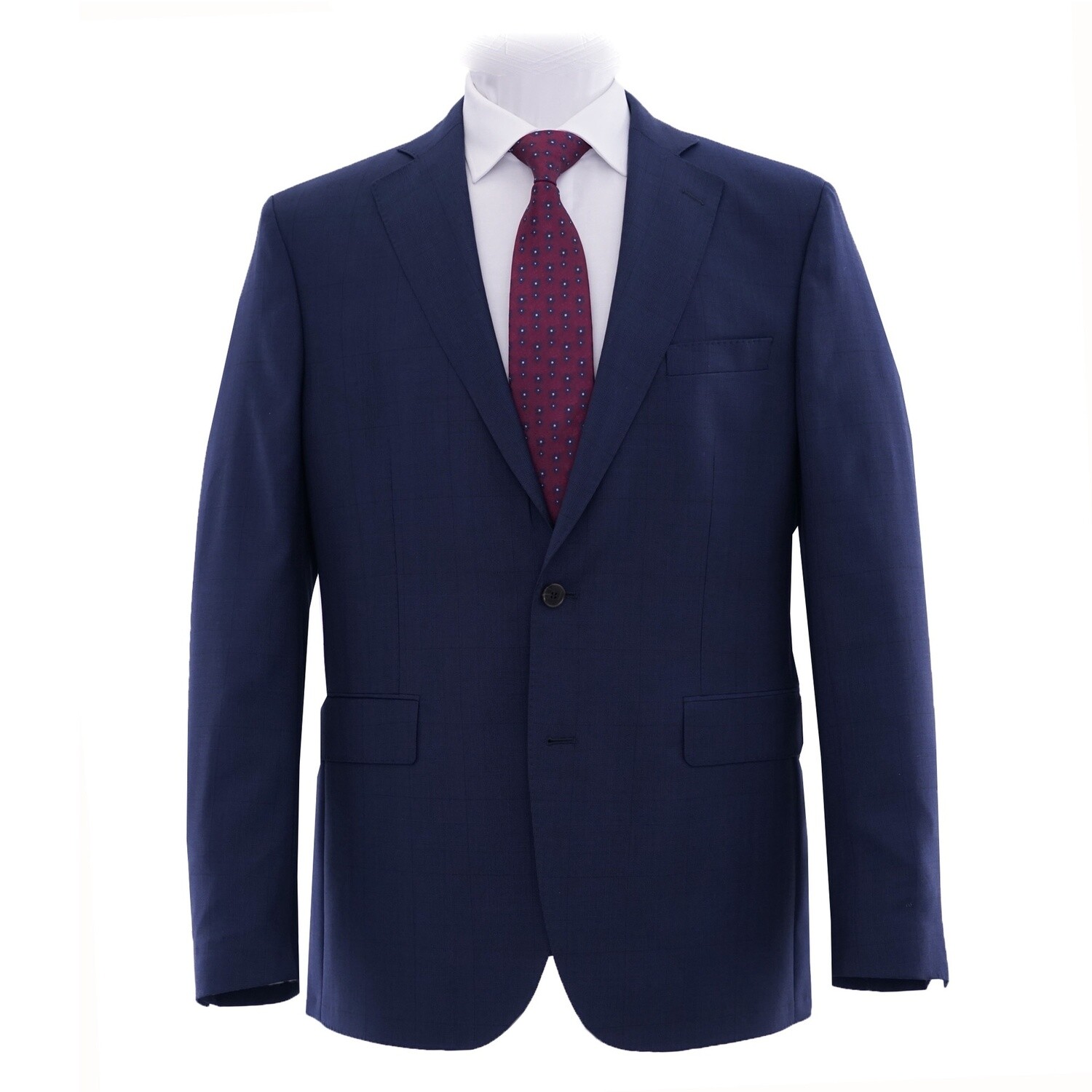 Blue Prince of Wales Check Suit Jacket New