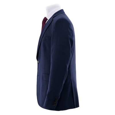 Blue Prince of Wales Check Suit Jacket New